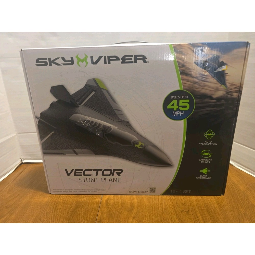 Sky Viper Vector Performance Stunt Jet RC Airplane 35MPH 200ft Range NEW